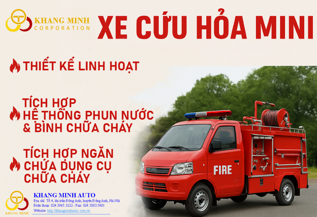 Xe cứu hỏa mini Khang Minh