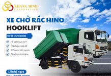 XE CHỞ RÁC HINO HOOKLIFT