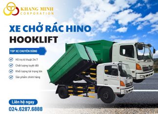 XE CHỞ RÁC HINO HOOKLIFT