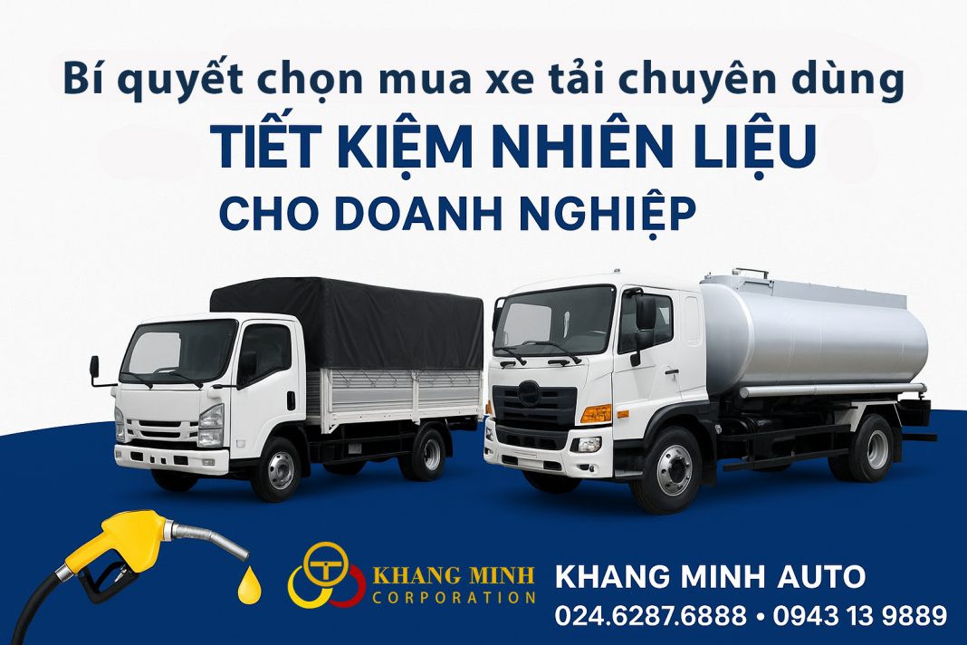 Bí Quyết Chọn Mua xe tải chuyên dùng tiêt kiệm nhiên liệu Cho doanh nghiệp