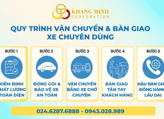 🚛 QUY TRÌNH VẬN CHUYỂN & BÀN GIAO XE CHUYÊN DÙNG – CHUẨN MỰC TỪNG BƯỚC, HOÀN HẢO TỪNG CHI TIẾT