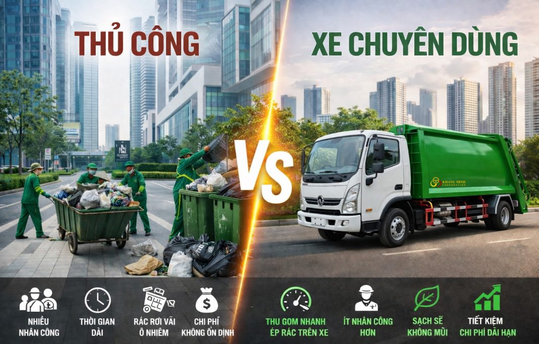 🚛 Vì sao đô thị bắt buộc phải dùng xe chuyên dùng Góc nhìn từ chi phí & hiệu quả